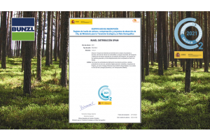 Certificado para Bunzl sello Calculo del Ministerio de Transición Ecológica