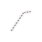 Canutillo de papel flexible a rayas - 0,6 x 23 cm