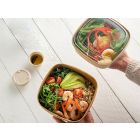 Ensaladera de cartón kraft - 1000 ml