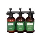 VANITY | Soporte triple botella - Sistema rellenable amenities