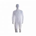 LUHEPA | Bata polipropileno blanca con cierre de velcro - Talla XL