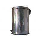 Papelera Redonda 5L Inoxidable con Pedal