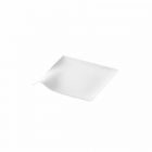 Miniplato cuadrado de bagazo blanco - 80 x 80 mm