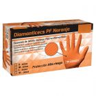 Guante de nitrilo diamantado naranja - Talla XL