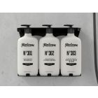 BIOLOGY | Soporte triple negro - Sistema rellenable amenities