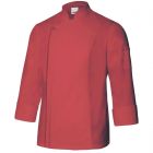 VELILLA | Chaqueta de cocina manga larga roja con cremallera - Talla 62