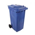 Contenedor de residuos azul con tapa - 240 L