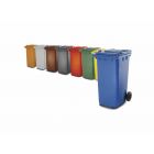 Contenedor de residuos gris con tapa amarilla - 240 L