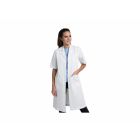 CREYCONFE | Bata blanca de manga corta para mujer - Talla L