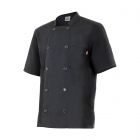 VELILLA | Chaqueta de cocina negra - Talla 48