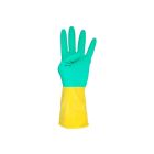 Guante de látex flocados bicolor - Talla M