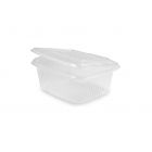 Envase PP rectangular con tapa bisagra - 500 ml
