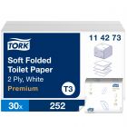 TORK | Papel Higiénico Suave Plegado Blanco T3