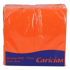 CARICIAS | Servilleta 40x40 cm, 2 capas, plegado en 1-8, naranja