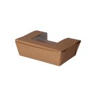 Caja de cartoncillo kraft con ventana - 14 x 10 x 5 cm