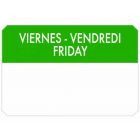 Etiqueta adhesiva "Viernes" - 7,5 x 5 cm
