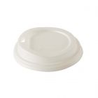 Tapa CPLA con orificio blanca para vaso de 8-9 oz