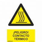 NORMALUZ® | Señal "Peligro contacto térmico" - 30 x 40 cm