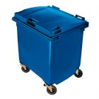 MAYA | Contenedor con tapa plana modelo 2015 azul - 1100 L