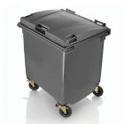 MAYA | Contenedor con tapa plana modelo 2015 gris - 1100 L