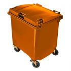 MAYA | Contenedor con tapa plana modelo 2015 marrón - 1100 L