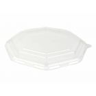 Tapa alta de plástico para envase octogonal - 23 x 23 cm