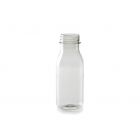 Botella leche PET con tapón - 250 ml