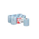 WYPAll® | Paño de celulosa colectividades y retail L10. Rollo azul de 1 capa con dispensación central - 6 rollos  x 280 paños