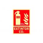 Señal extintor co2