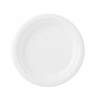 DUNI | Plato fibra de cartón blanco - Ø 17 cm