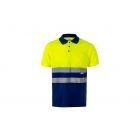 VELILLA | Polo bicolor azul y amarillo - Talla L