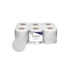 BUGA | Bobina secamanos blanca - 2 capas - Celulosa virgen