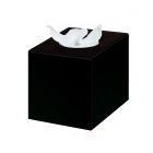 GHESSU | Dispensador pañuelo facial en cubo negro