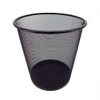 GHESSU | Papelera metálica rejilla negra - 12 L