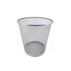 GHESSU | Papelera metálica rejilla gris - 12L