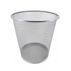 GHESSU | Papelera metálica rejilla gris - 12L