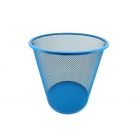 GHESSU | Papelera metálica rejilla azul - 12L