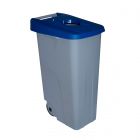DENOX | Tapa abierta azul para contendedor de 85 L