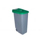 DENOX | Tapa abierta verde para contendedor de 85 L