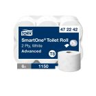 TORK SmartOne® | Rollo de papel higiénico blanco - T8