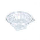 Ensaladera  Bowl redondo PET con tapa bisagra - 250 ml