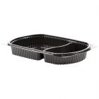 Envase PP 2 compartimentos negro