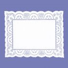 Blonda calada blanca - 15 x 21 cm
