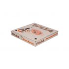 Caja blanca impresa para pizza - 40 x 40 cm