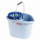 VILEDA | Cubo con escurridor azul - 10 L