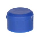 Tapón abatible azul direccional (flip top cap) para botellas de 500 ml