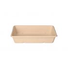 BIOPAK | Envase Bagazo 1200ml Compostable Marrón 1-Compartimiento