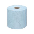 WYPALL® | Paños de celulosa para alimentación e higiene WypAll® L10. Rollo azul de 1 capa de dispensación central. 6 rollos x 800 paños (cod. 7255)