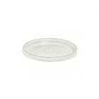 Tapa PP plana transparente - 120 mm