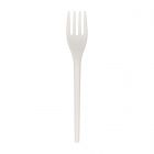 Tenedor de CPLA blanco embolsado individualmente - 16 cm